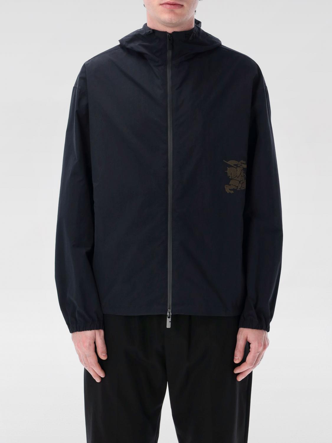 BURBERRY GIACCA: Giubbotto Burberry in nylon con EQK , Blue - Img 1