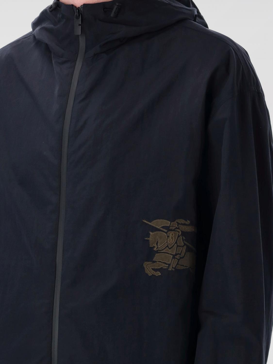 BURBERRY GIACCA: Giubbotto Burberry in nylon con EQK , Blue - Img 3