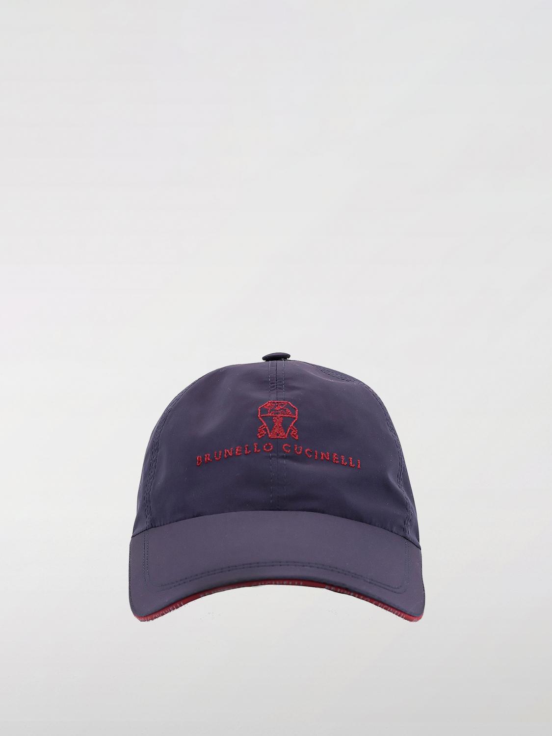 BRUNELLO CUCINELLI 帽子: 帽子 男士 Brunello Cucinelli, 蓝色 - Img 2