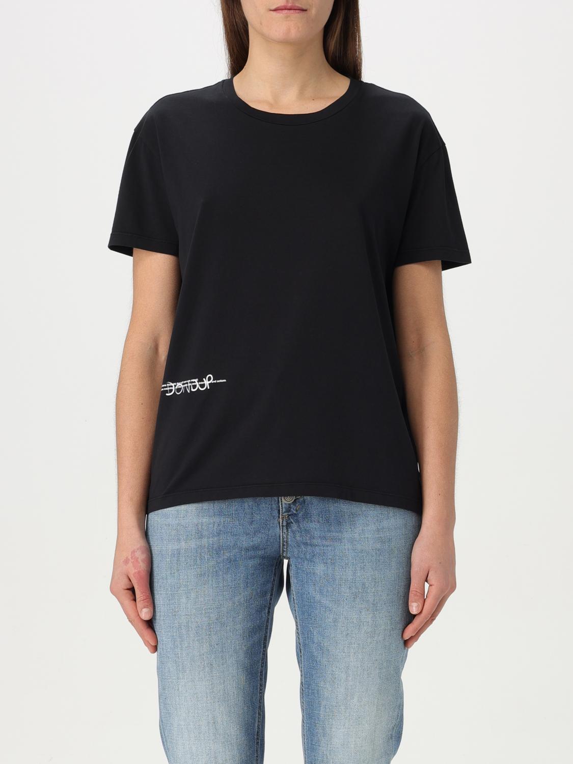 DONDUP T-SHIRTS: T-shirt in cotone con mini logo Dondup, Nero - Img 1