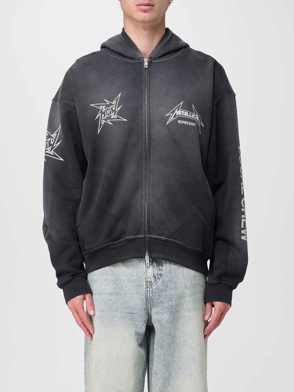 REPRESENT SWEATSHIRT: Sweatshirt men Represent, Black 1 - Img 1