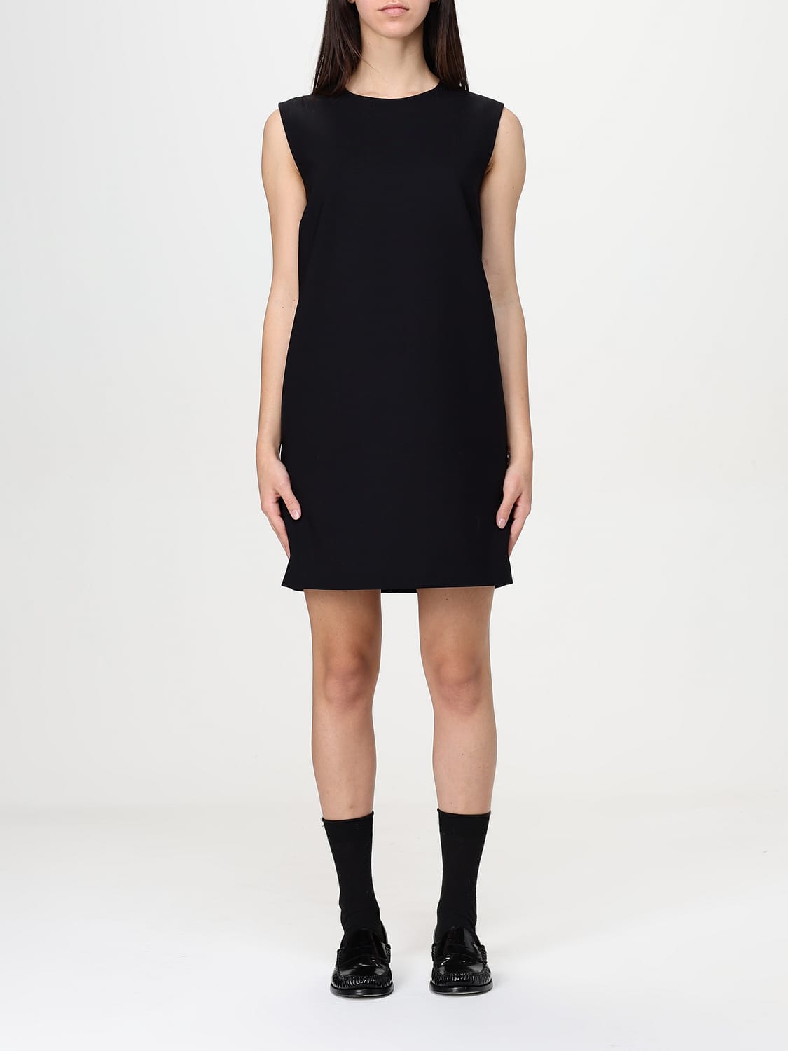 MAX MARA ABITO: Abito mini Max Mara in lana vergine , Nero - Img 1