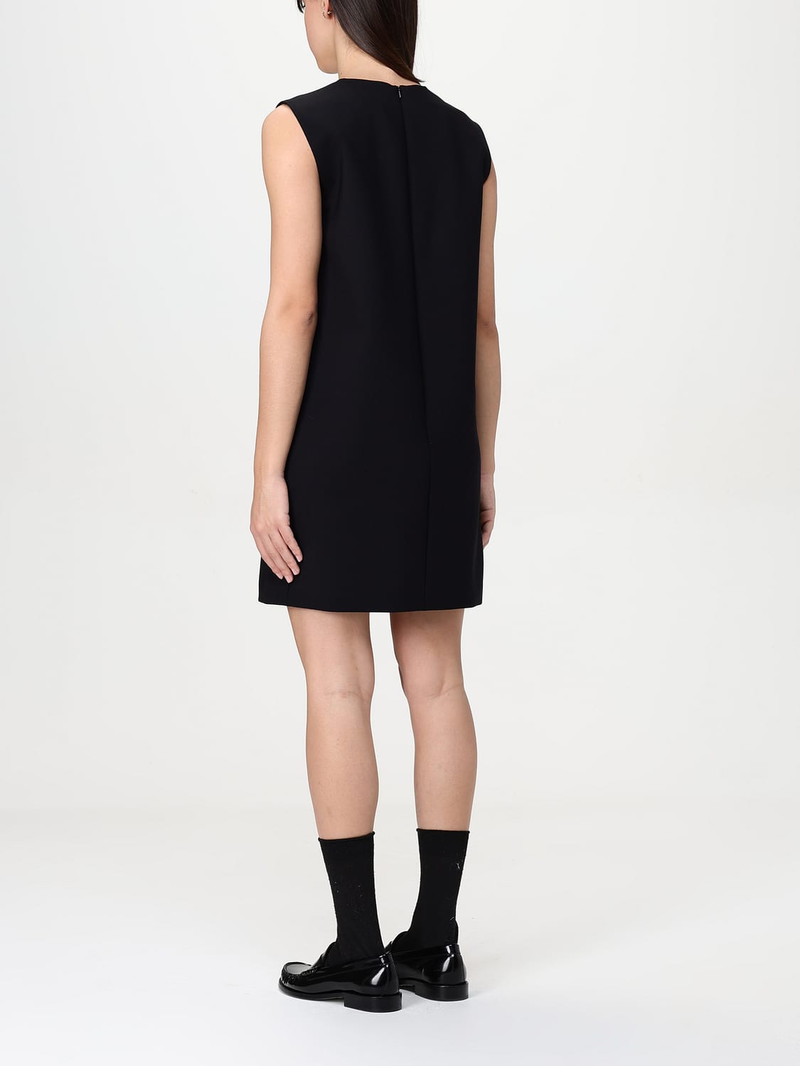 MAX MARA ABITO: Abito mini Max Mara in lana vergine , Nero - Img 2