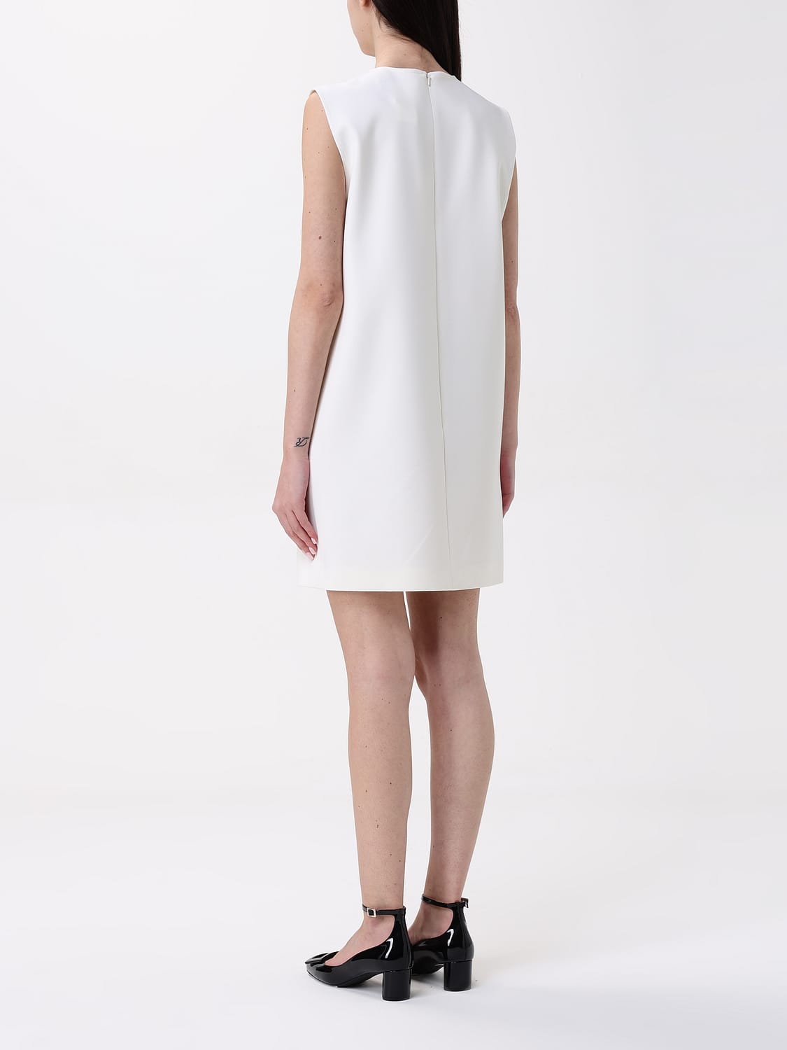 MAX MARA ABITO: Abito mini Max Mara in lana vergine , Panna - Img 2
