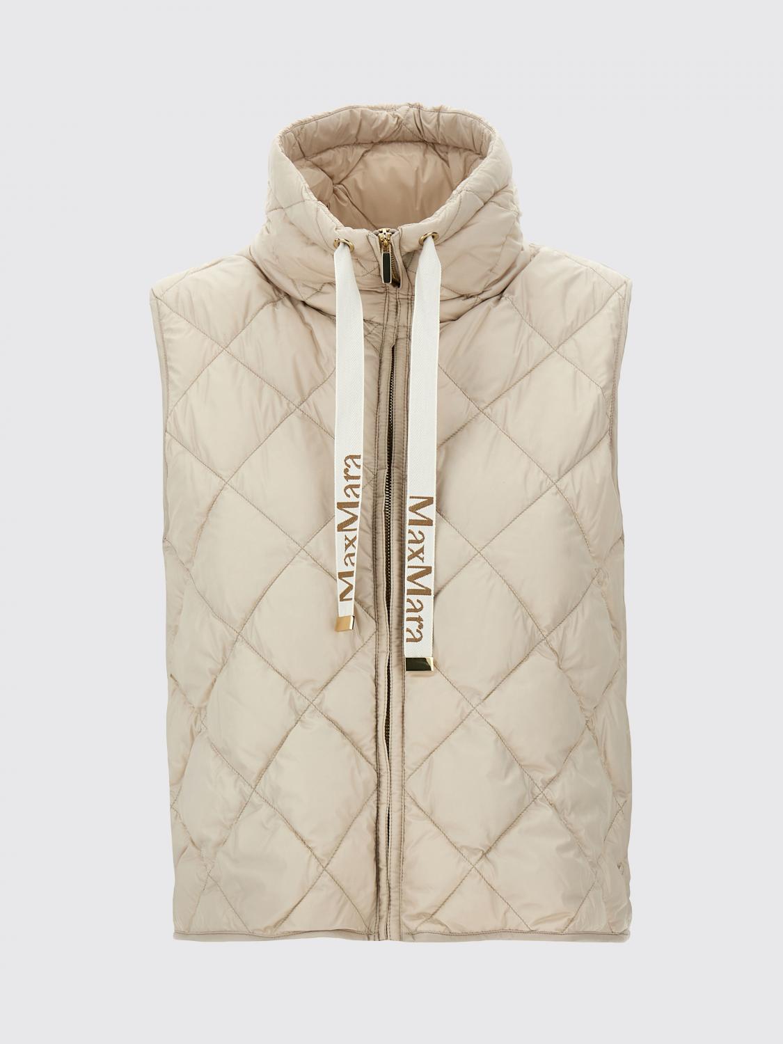MAX MARA THE CUBE WAISTCOAT: Max Mara The Cube Tregic padded and quilted vest, Beige - Img 1
