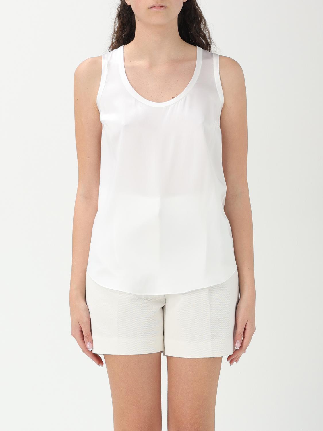 BRUNELLO CUCINELLI TOP: Top Brunello Cucinelli in seta , Bianco - Img 1
