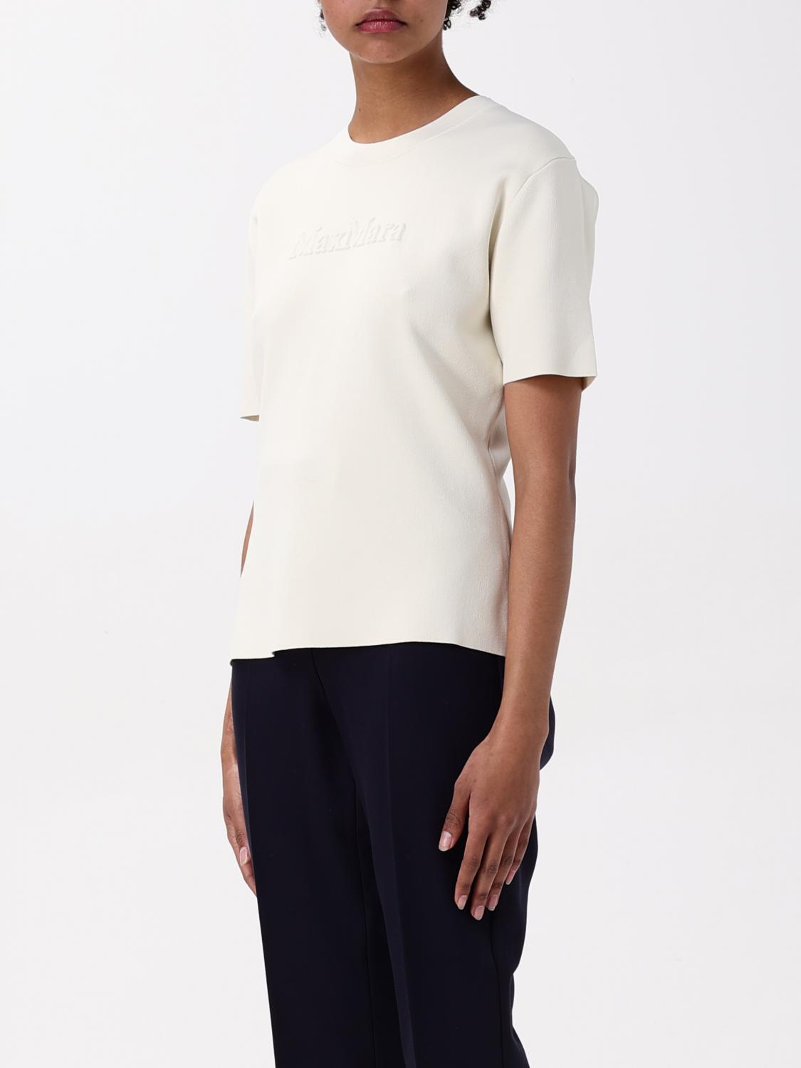 MAX MARA CAMISETA: Top mujer Max Mara, Blanco - Img 3