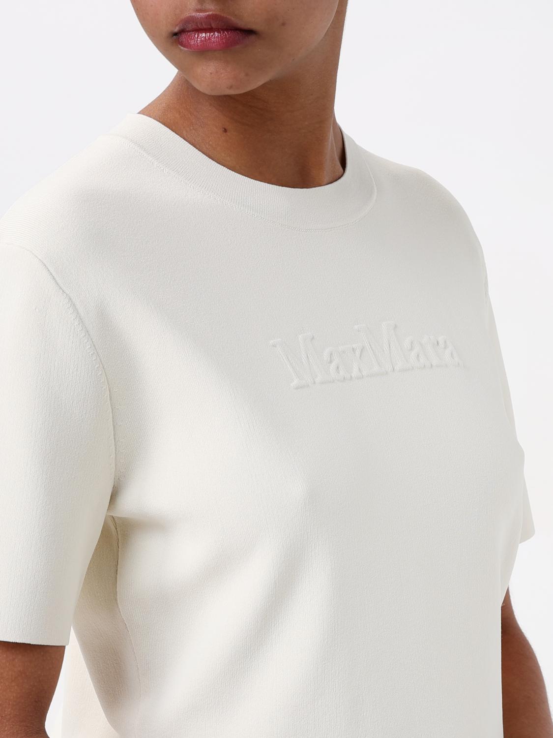 MAX MARA CAMISETA: Top mujer Max Mara, Blanco - Img 4
