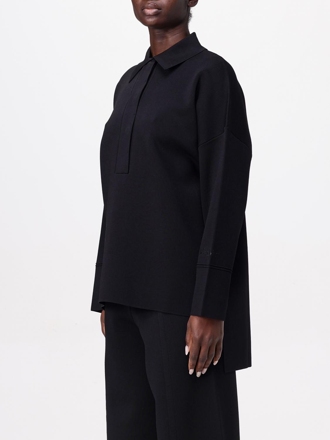 MAX MARA POLO: Polo Max Mara in misto viscosa , Nero - Img 4
