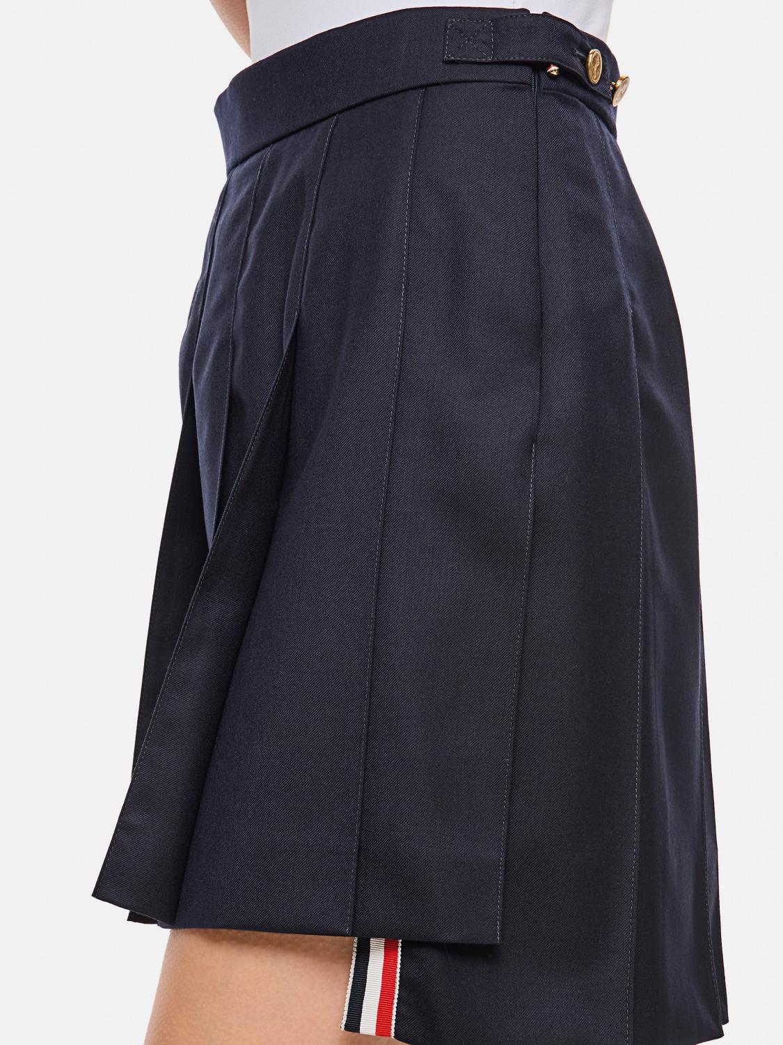 THOM BROWNE FALDA: Falda mujer Thom Browne, Azul Oscuro - Img 4