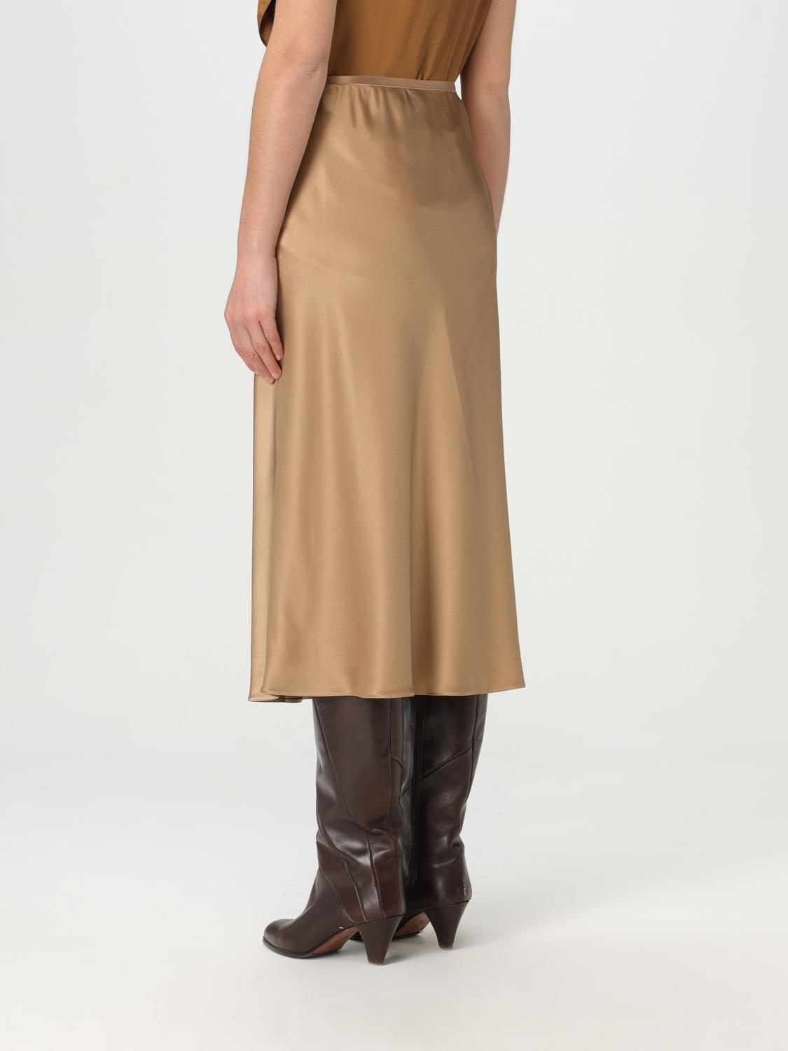 MAX MARA GONNA: Gonna midi Max Mara in seta , Oro - Img 3