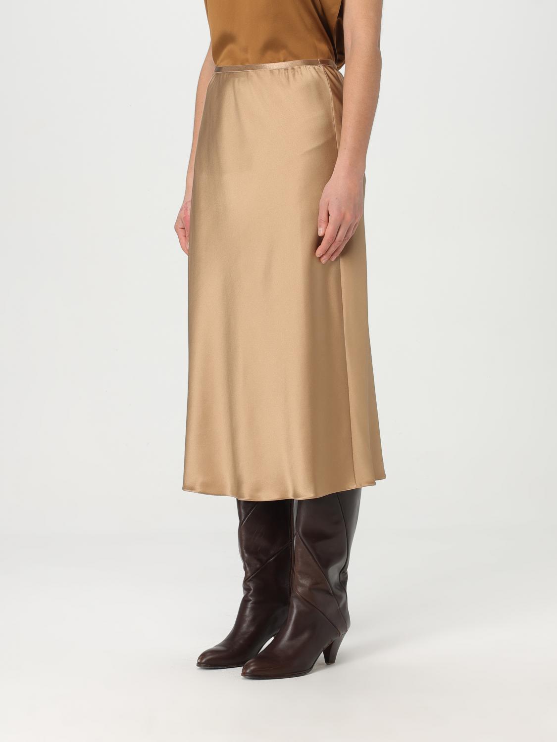 MAX MARA GONNA: Gonna midi Max Mara in seta , Oro - Img 4