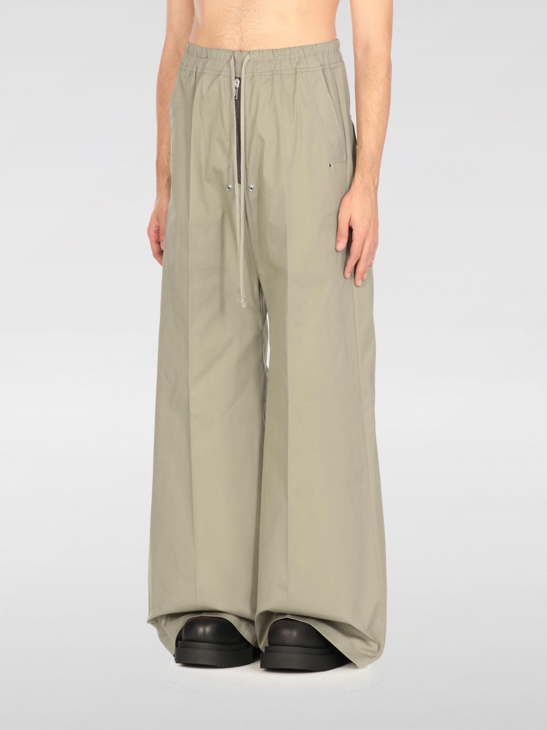 RICK OWENS 팬츠: 팬츠 남성 Rick Owens, 그린 - Img 1