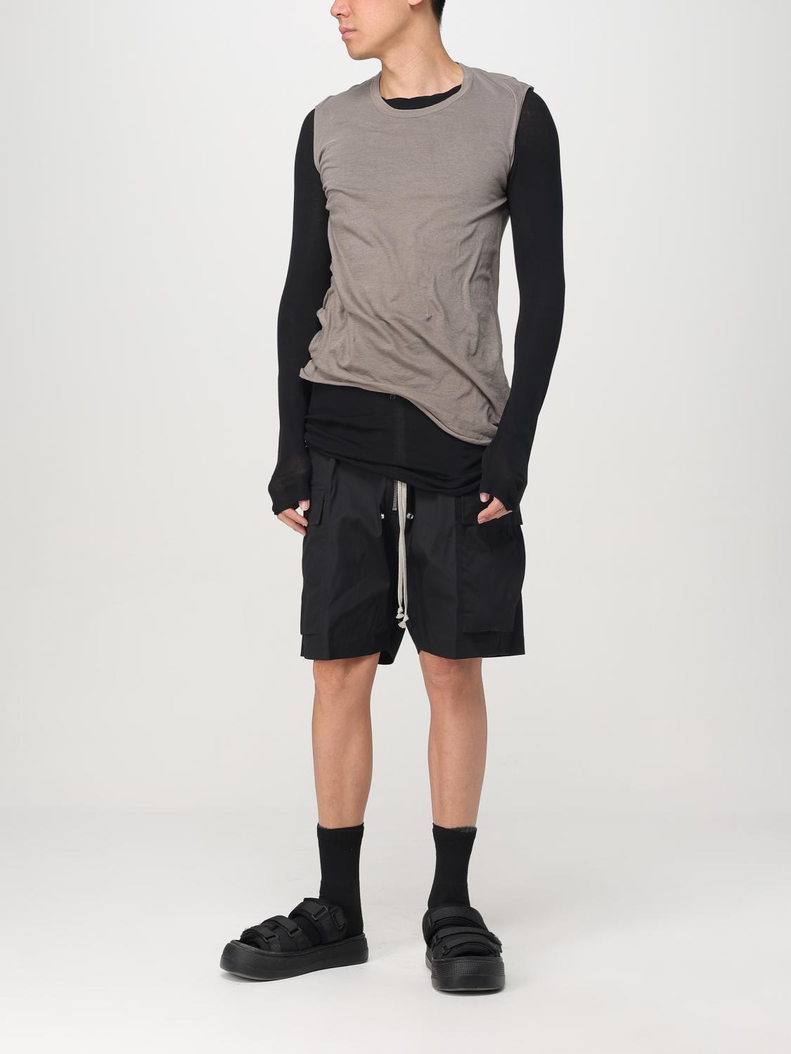 RICK OWENS T-SHIRT: Rick Owens organic cotton tank top, Rust - Img 2