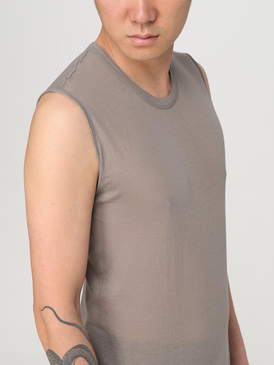RICK OWENS T-SHIRT: Rick Owens organic cotton tank top, Rust - Img 5