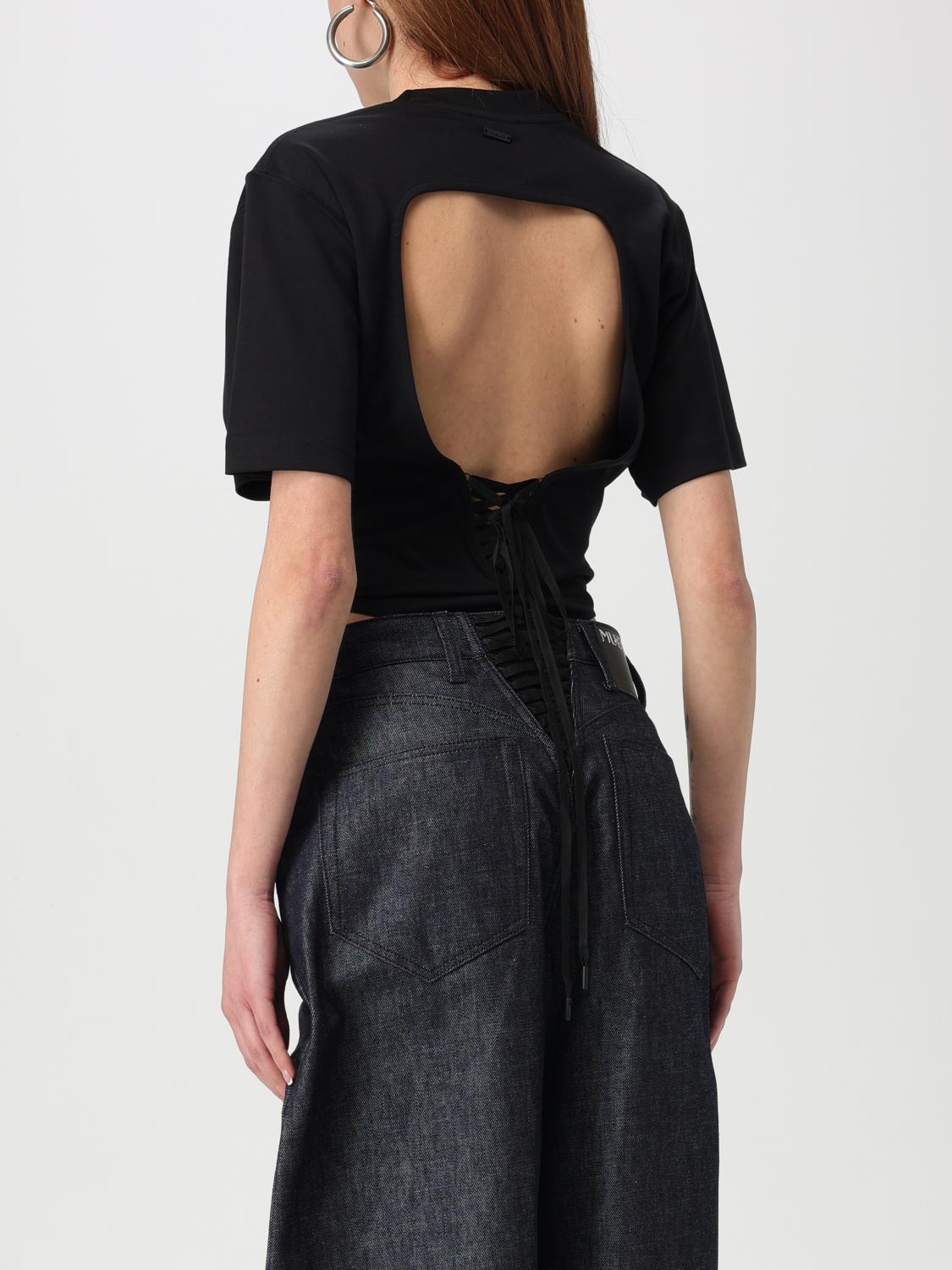 MUGLER TOP: Body mujer Mugler, Negro - Img 3