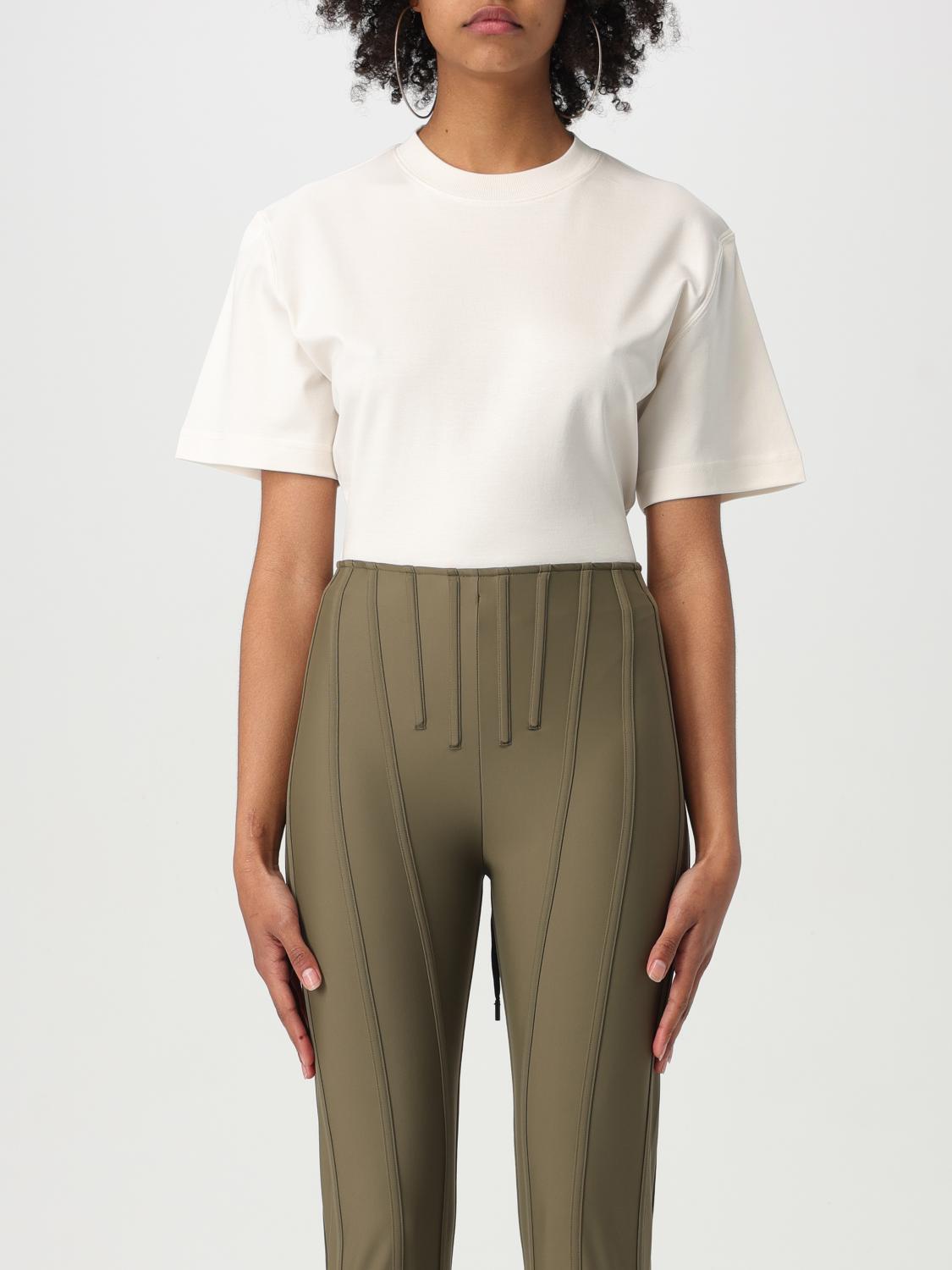 MUGLER TOP: Body a t-shirt Mugler con schiena scoperta, Fantasia - Img 1
