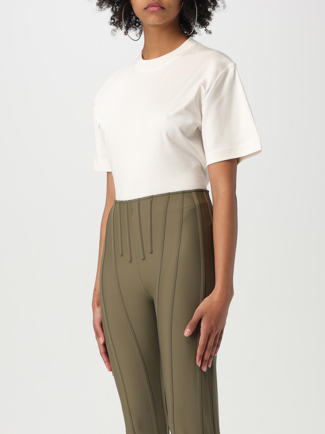 MUGLER TOP: Body a t-shirt Mugler con schiena scoperta, Fantasia - Img 4