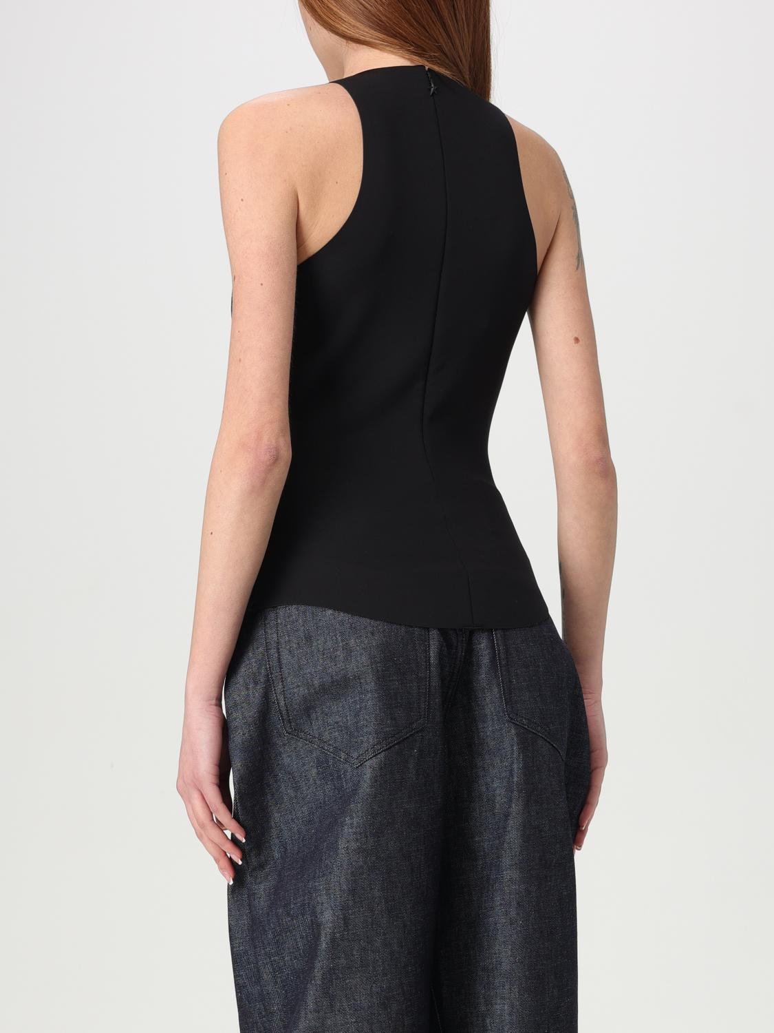 MUGLER TOP: Top con stella traforata in poliammide Mugler, Nero - Img 3