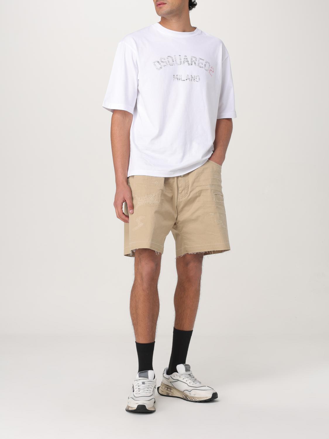 DSQUARED2 쇼츠: 쇼츠 남성 Dsquared2, 베이지 - Img 2