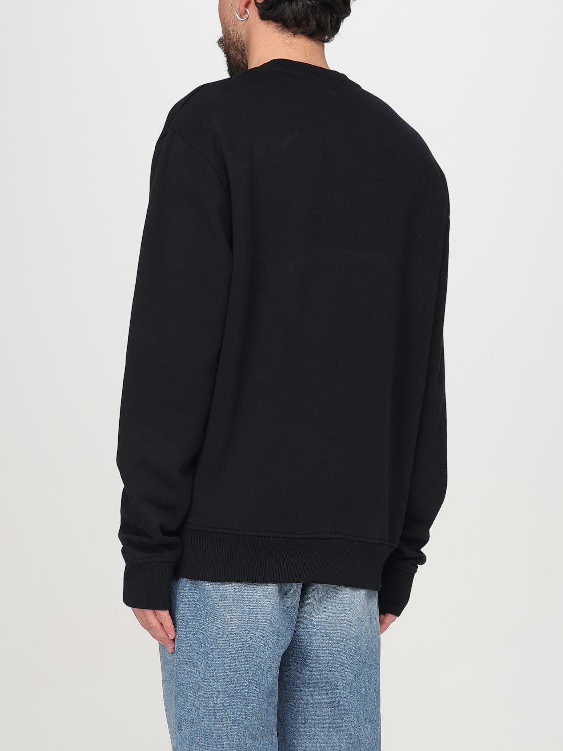 AMI PARIS SWEATSHIRT: Felpa a girocollo con mini logo Ami Paris, Noir - Img 3