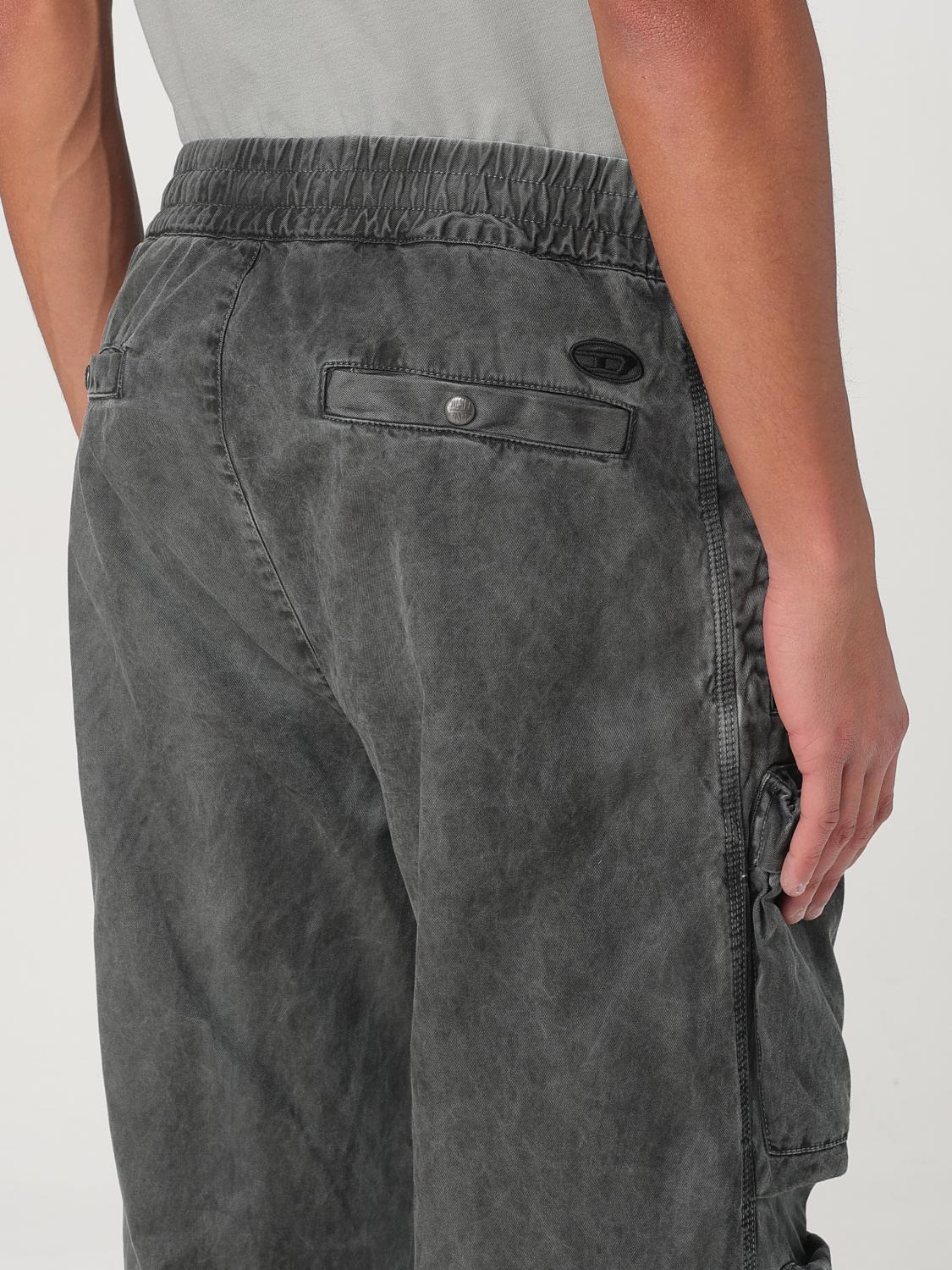 DIESEL JEANS: Pants men Diesel, Charcoal - Img 3