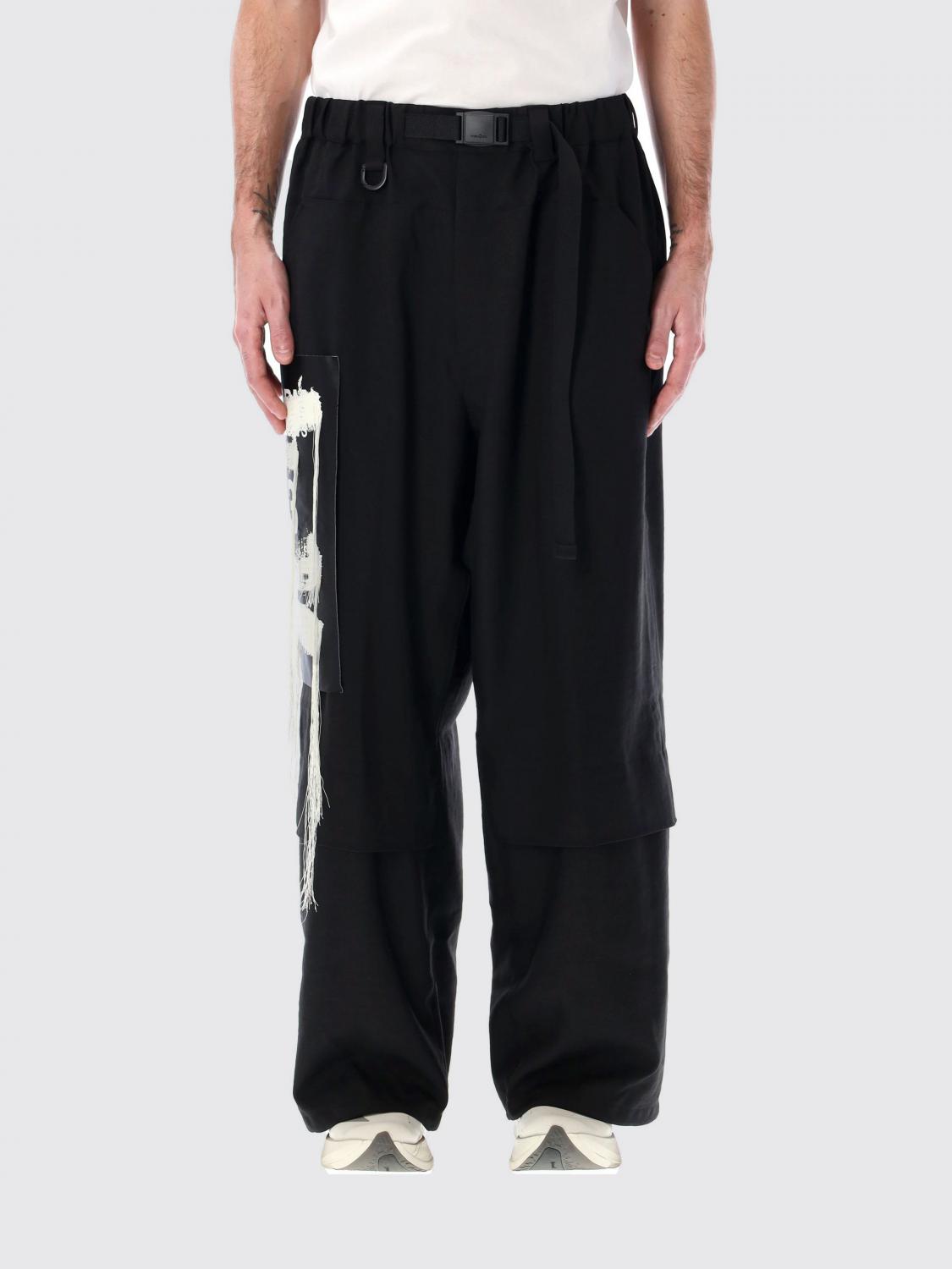 Y-3 PANTALONI: Pantalone cargo Y-3 in tessuto riciclato , Nero - Img 1