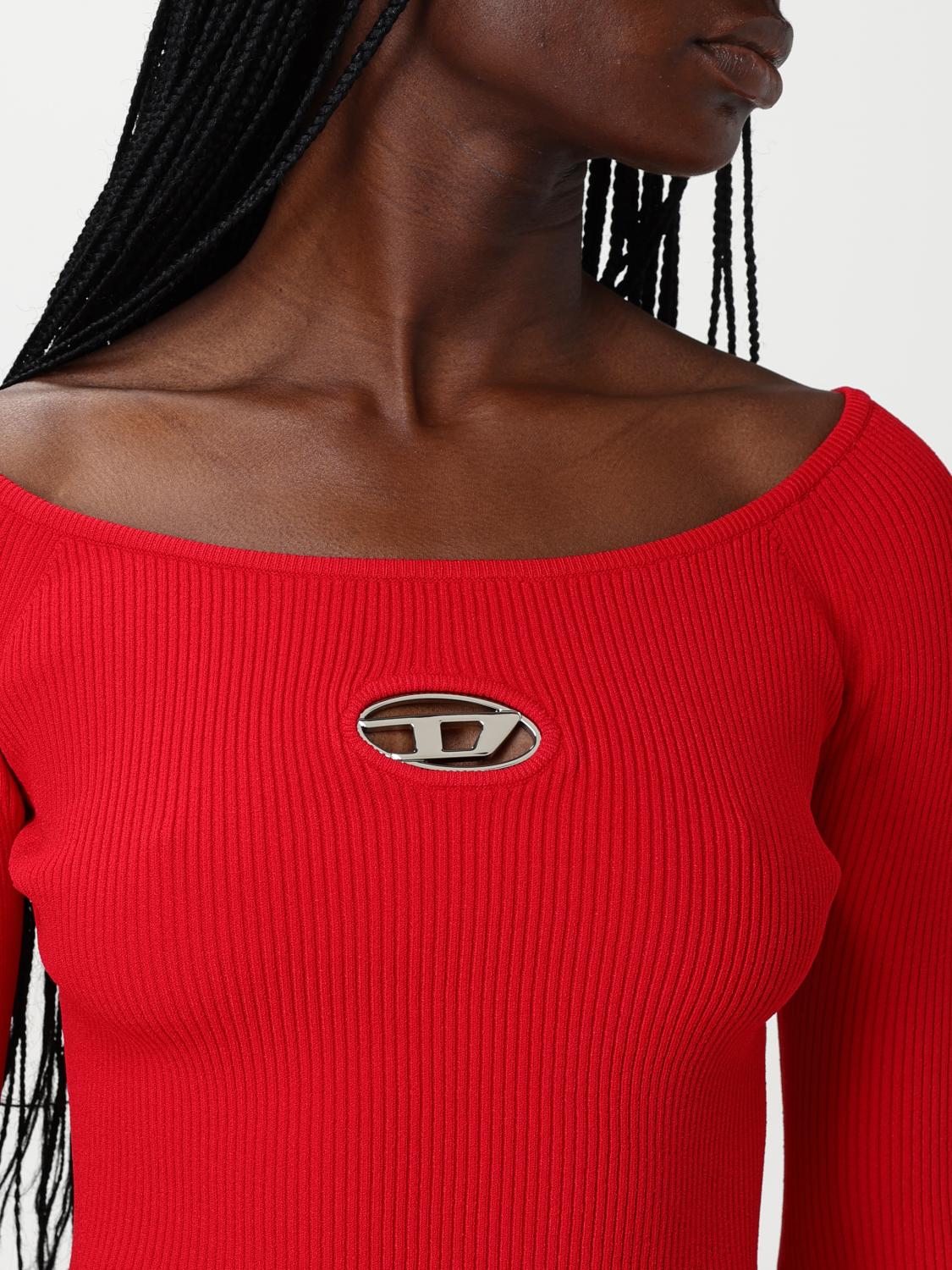 Diesel Tシャツ レディース - レッド | A141890DLAX | GIGLIO.COM