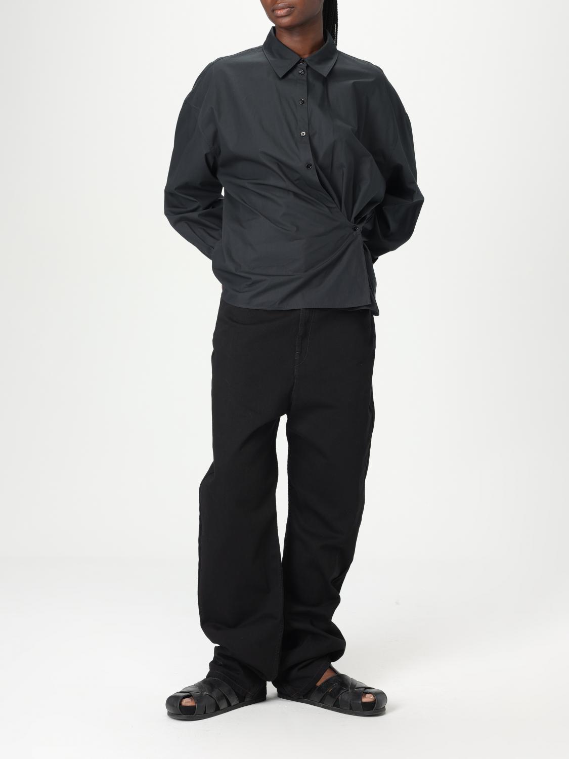 LEMAIRE CAMISA: Camisa mujer Lemaire, Negro - Img 2