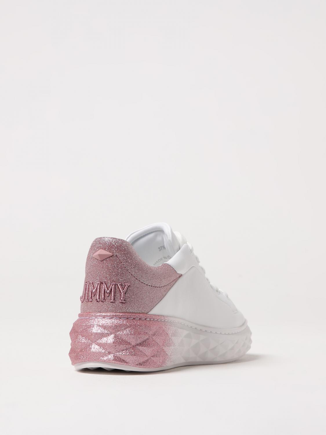 希少 ジミーチュウ スニーカー ピンク ホワイト ラメカーフ 37 新品同様 Jimmy Choo スニーカー レディース - ホワイト | DIAMONDMAXIFIIIVR