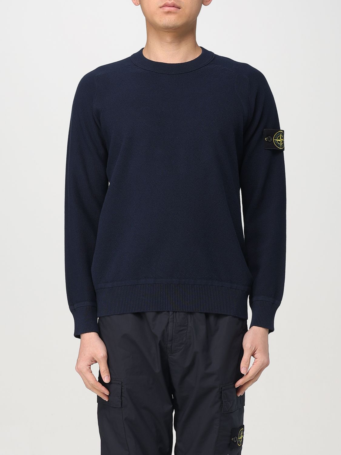 STONE ISLAND SWEATER: Sweater men Stone Island, Blue - Img 1