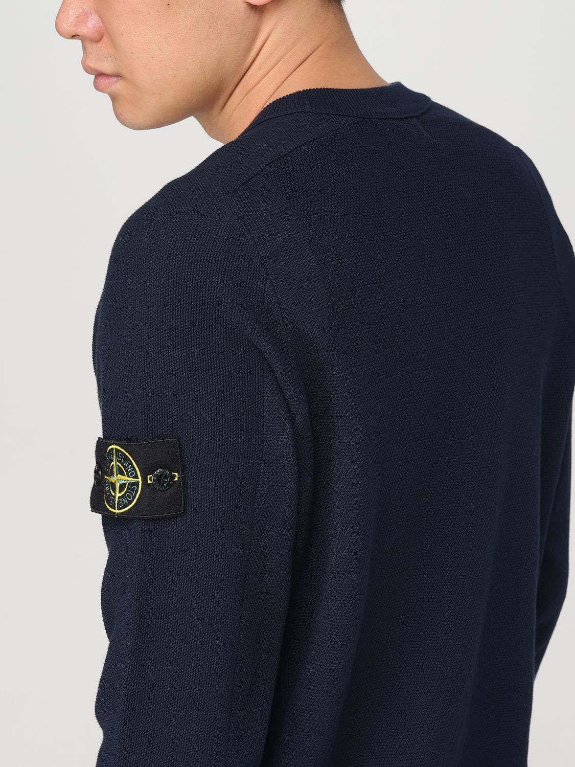 STONE ISLAND SWEATER: Sweater men Stone Island, Blue - Img 5