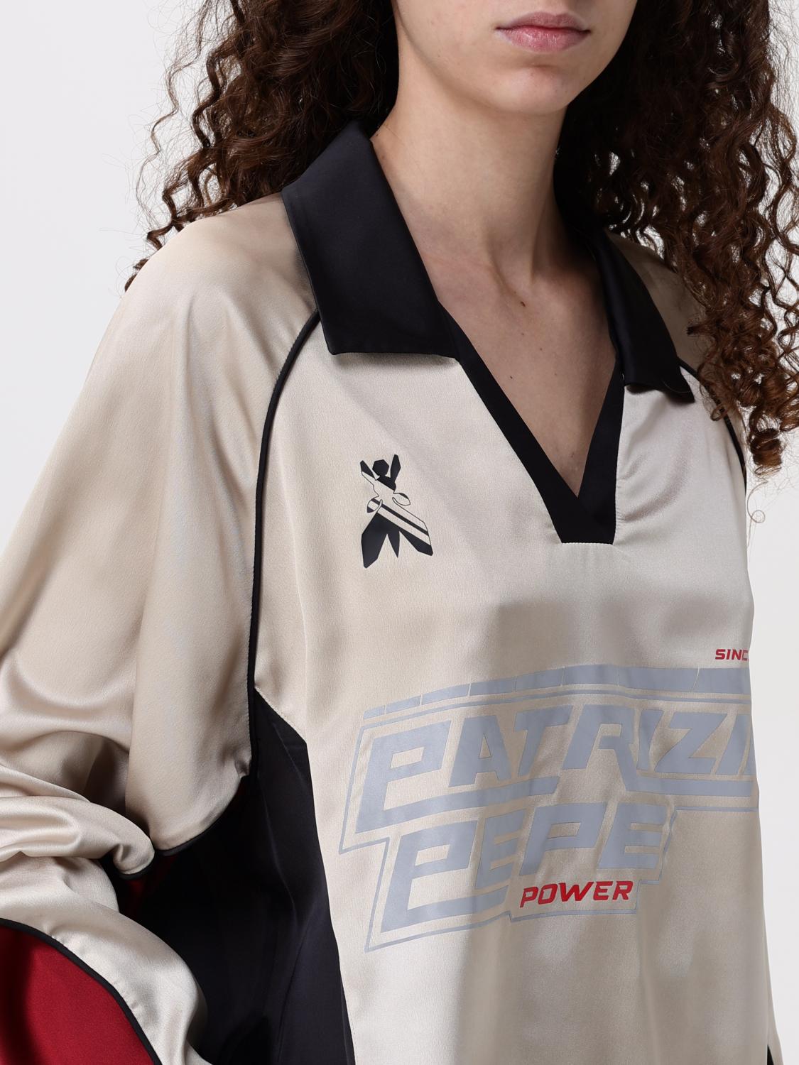 PATRIZIA PEPE SWEATSHIRT: Hemdbluse damen Patrizia Pepe, Beige - Img 4