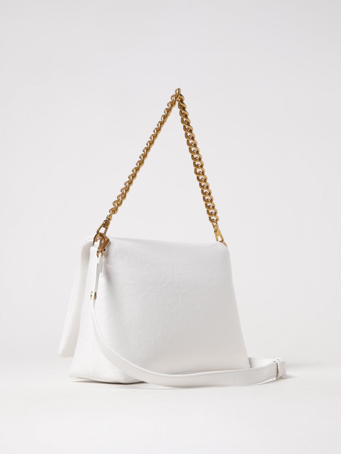 LIU JO BORSA A SPALLA: Borsa Liu Jo in pelle sintetica stropicciata , Bianco - Img 2