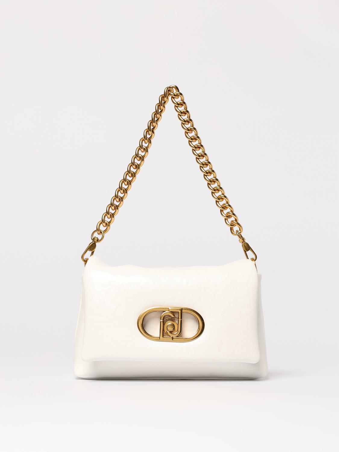 LIU JO BORSA A SPALLA: Borsa Lapuffy M Liu Jo in pelle sintetica, Bianco - Img 1
