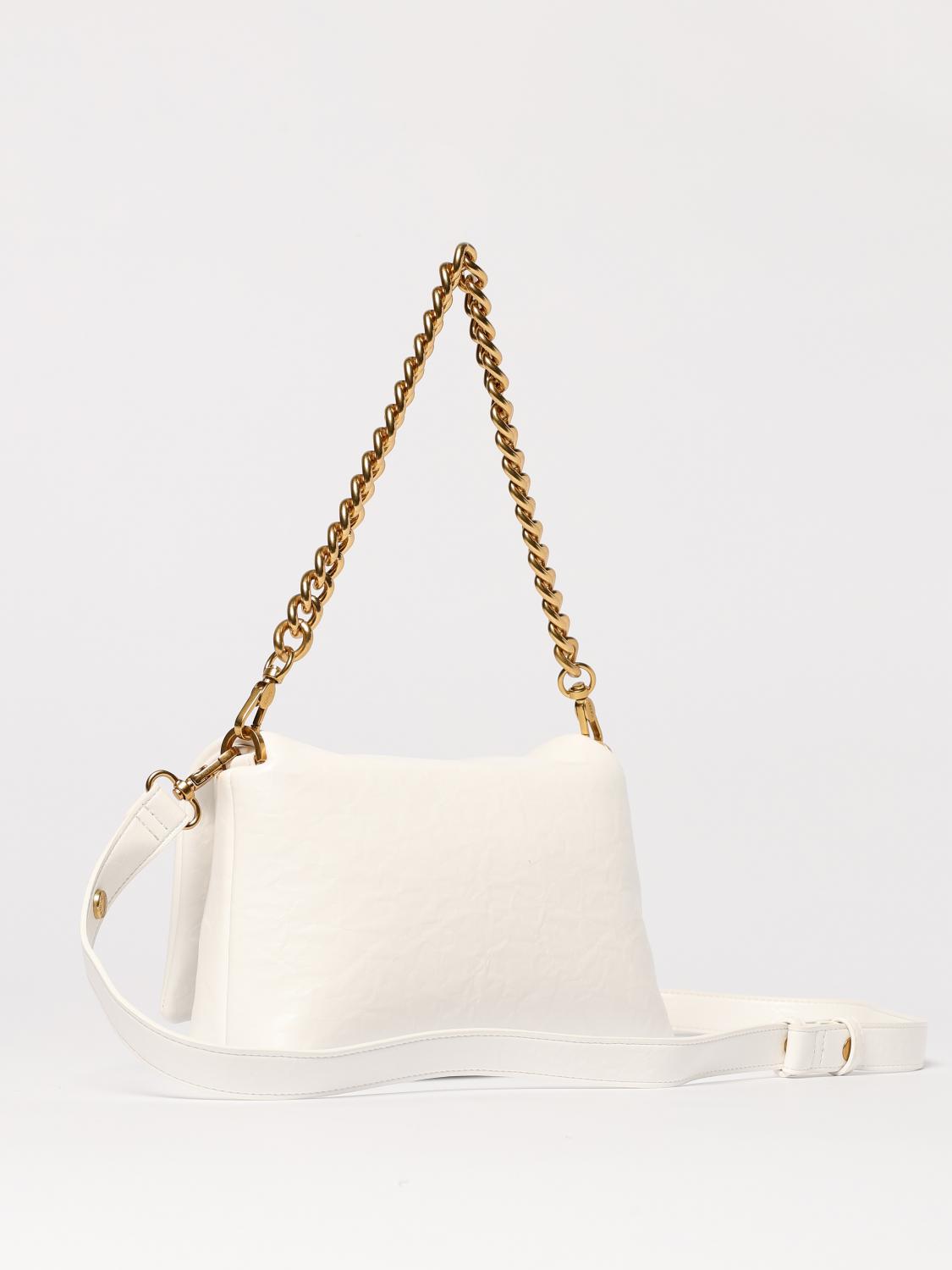 LIU JO BORSA A SPALLA: Borsa Lapuffy M Liu Jo in pelle sintetica, Bianco - Img 2