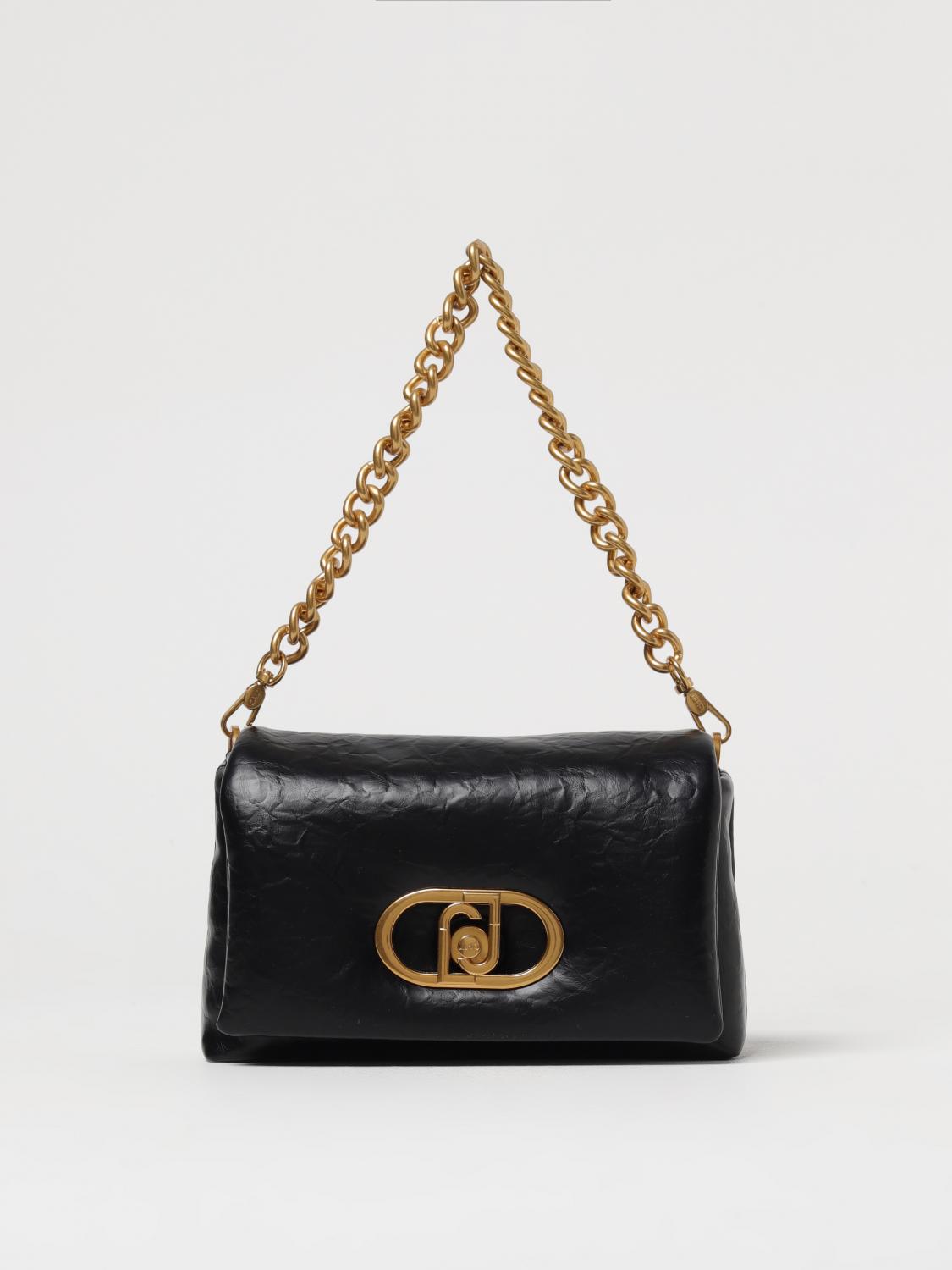 LIU JO BORSA A SPALLA: Borsa Lapuffy M Liu Jo in pelle sintetica, Nero - Img 1