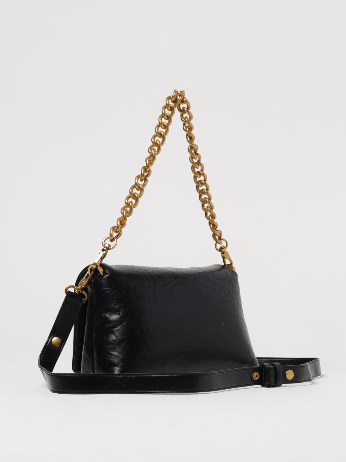 LIU JO BORSA A SPALLA: Borsa Lapuffy M Liu Jo in pelle sintetica, Nero - Img 2