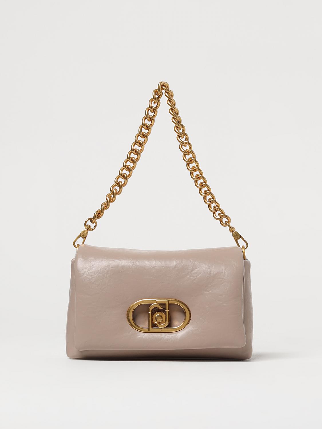 LIU JO BORSA A SPALLA: Borsa Lapuffy M Liu Jo in pelle sintetica, Sabbia - Img 1