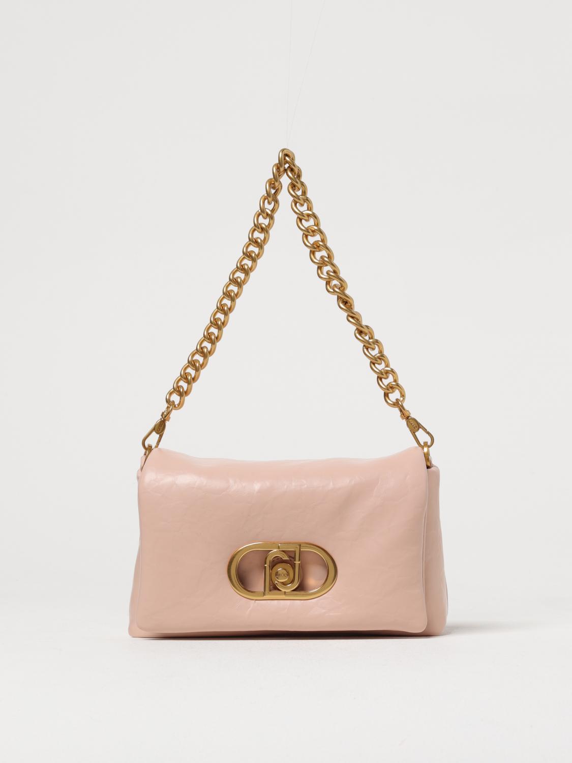 LIU JO BORSA A SPALLA: Borsa Lapuffy M Liu Jo in pelle sintetica, Polvere - Img 1