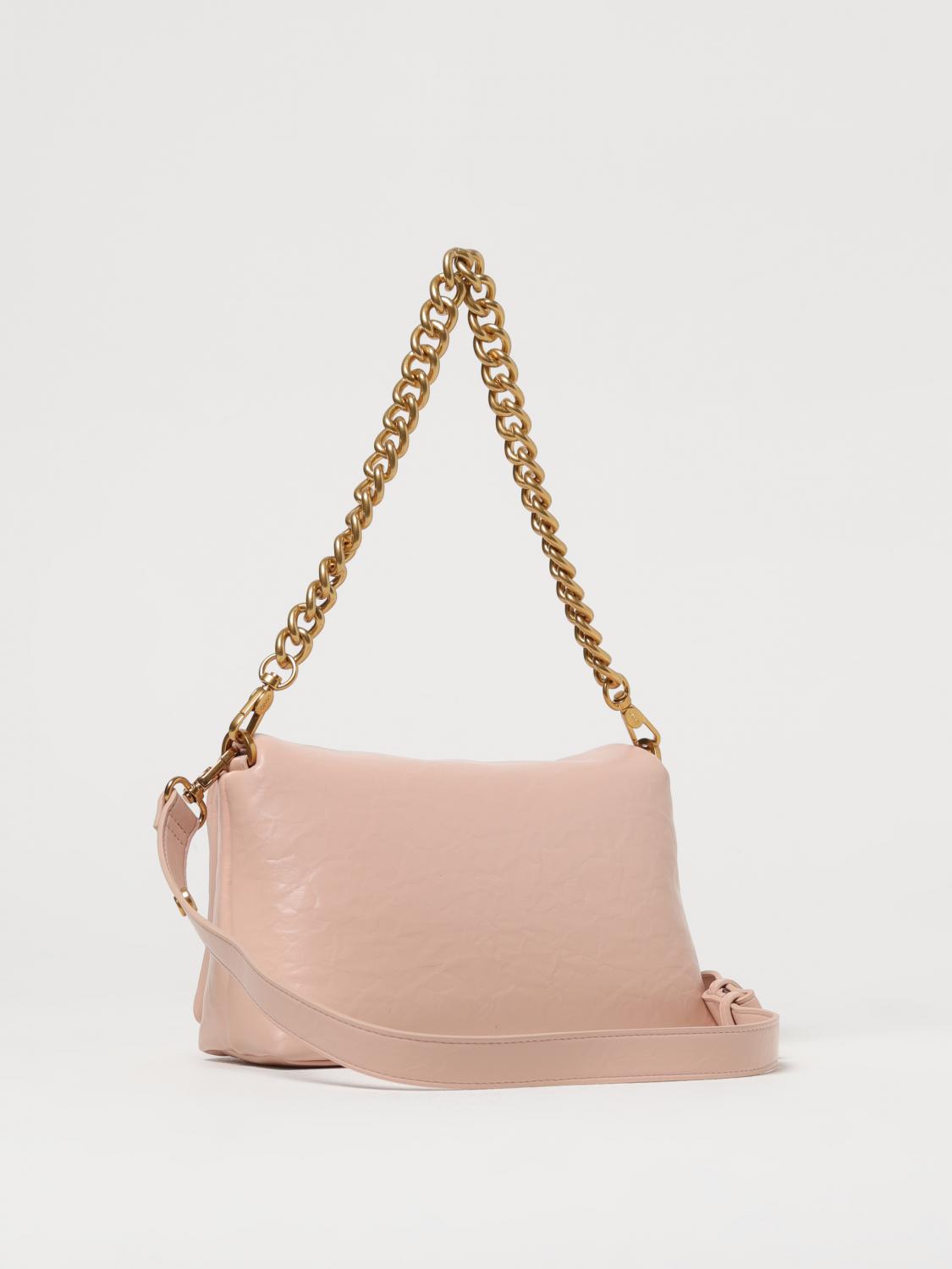 LIU JO BORSA A SPALLA: Borsa Lapuffy M Liu Jo in pelle sintetica, Polvere - Img 2