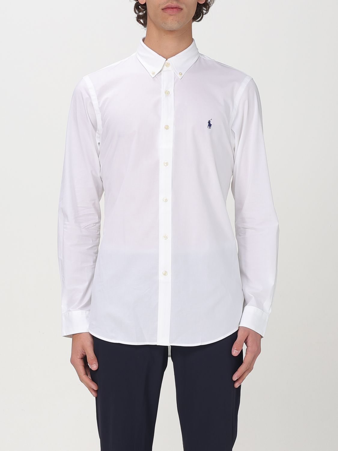 POLO RALPH LAUREN CAMISA: Camisa hombre Polo Ralph Lauren, Blanco - Img 1