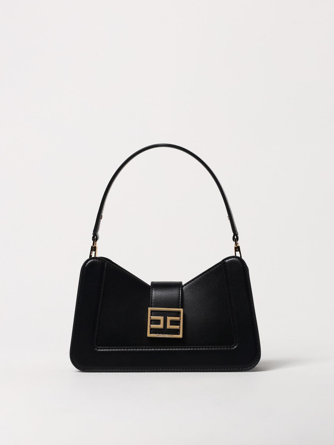 ELISABETTA FRANCHI: Borsa in pelle sintetica - Nero | Borsa A Mano ...