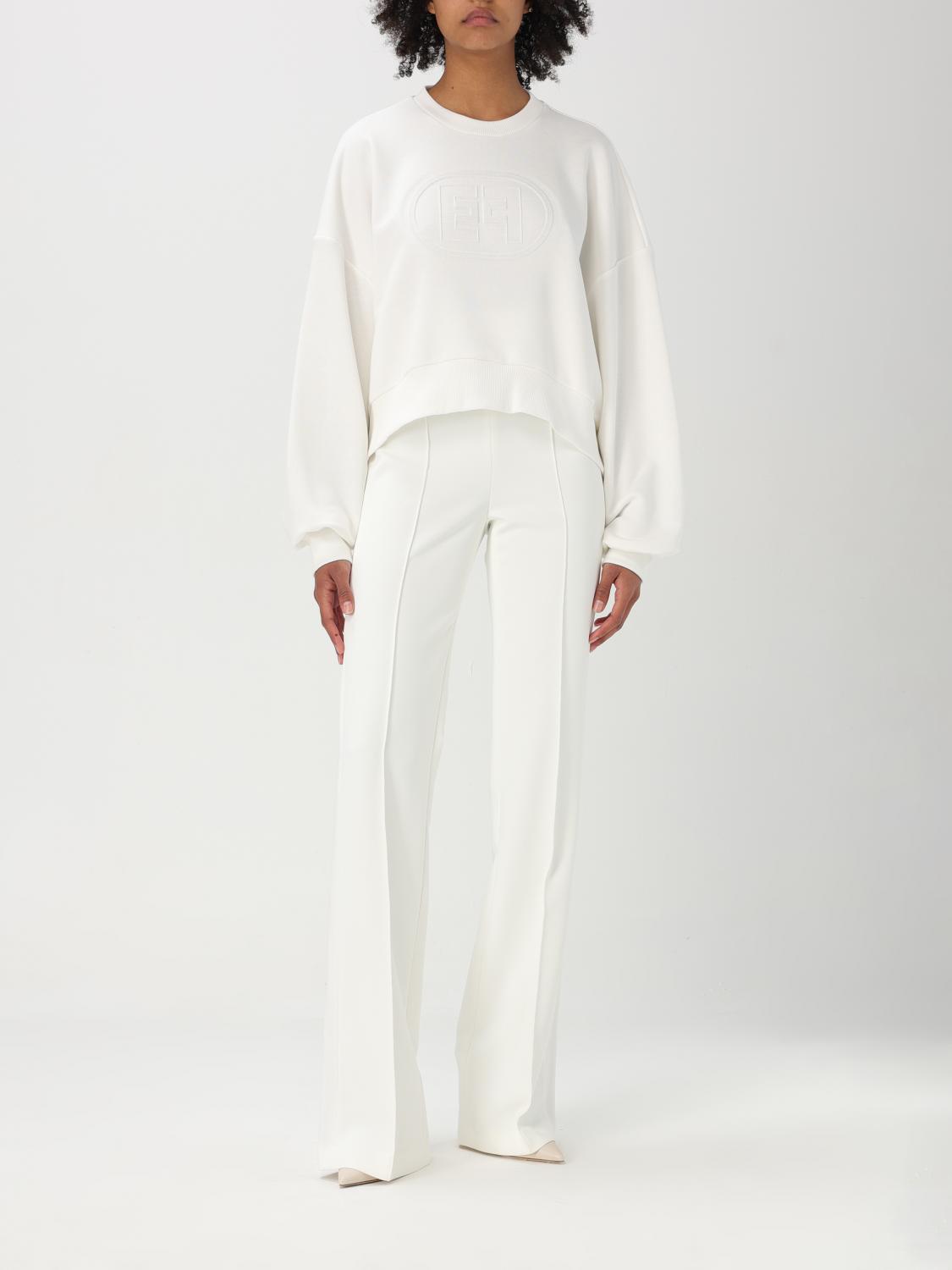 ELISABETTA FRANCHI SWEATSHIRT: Pullover damen Elisabetta Franchi, Ivory - Img 2
