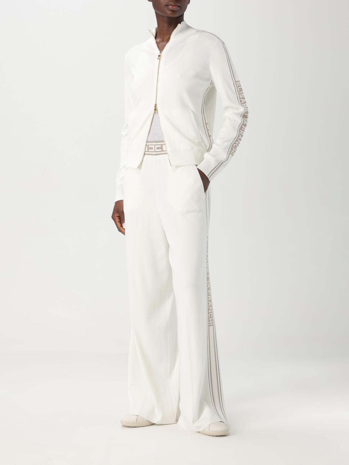 ELISABETTA FRANCHI SUDADERA: Jersey mujer Elisabetta Franchi, Blanco - Img 2