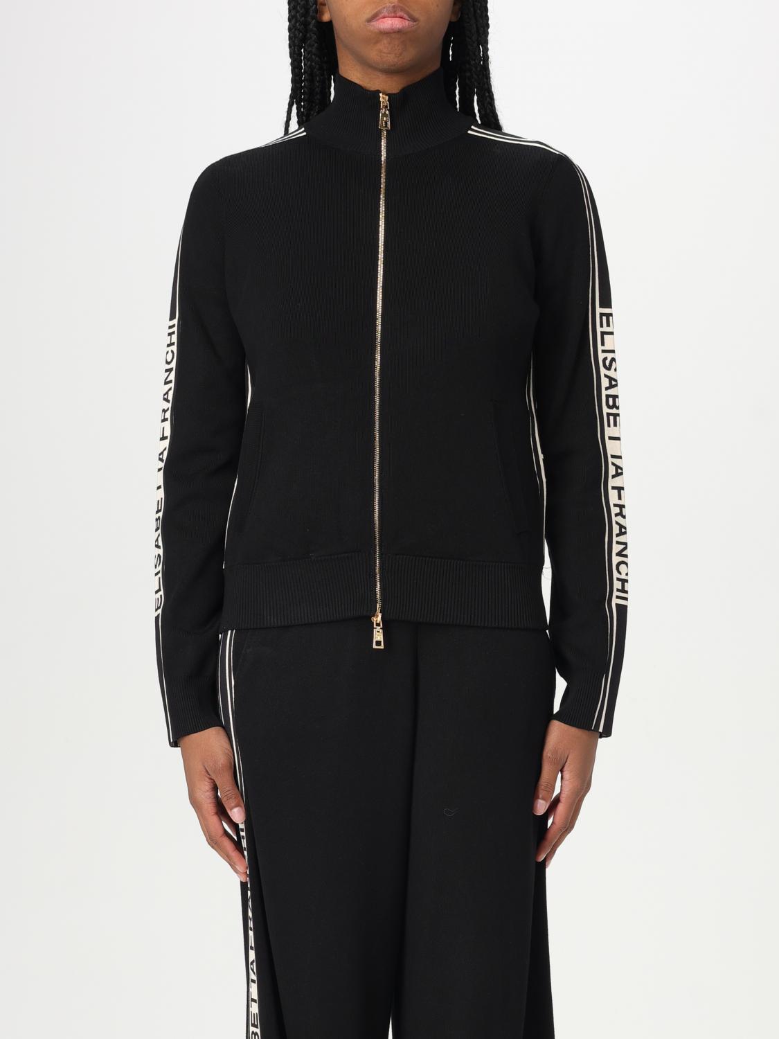 ELISABETTA FRANCHI SWEATSHIRT: Pullover damen Elisabetta Franchi, Schwarz - Img 1