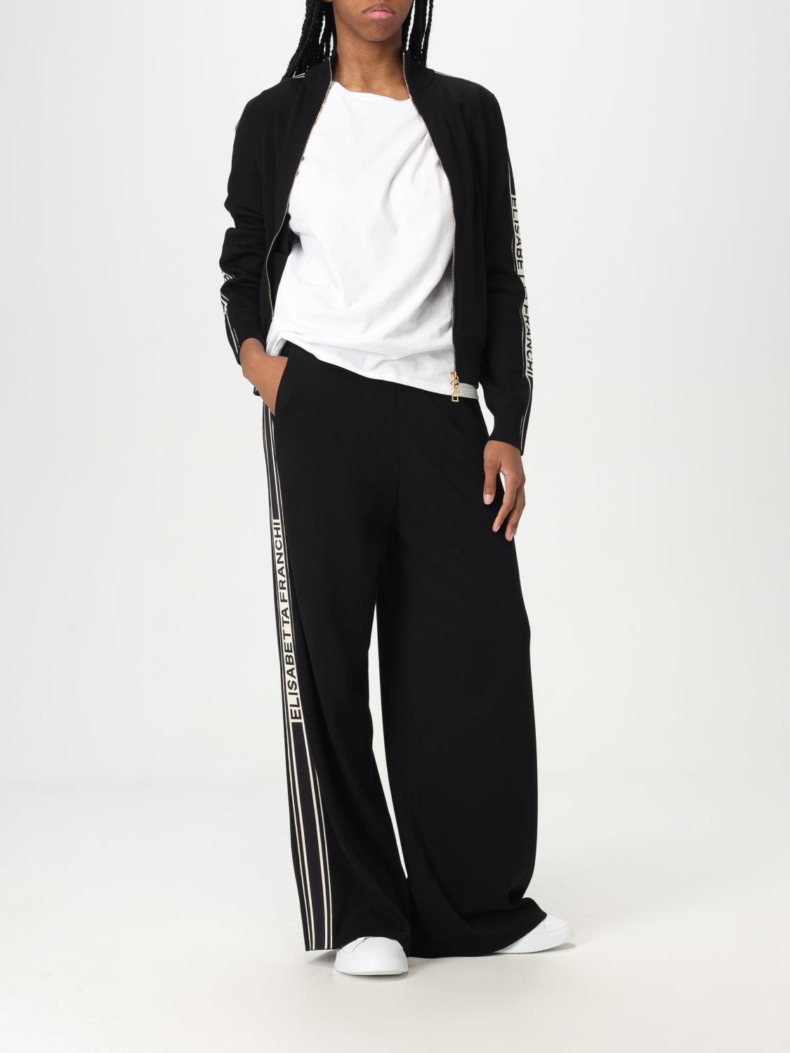 ELISABETTA FRANCHI SWEATSHIRT: Pullover damen Elisabetta Franchi, Schwarz - Img 2