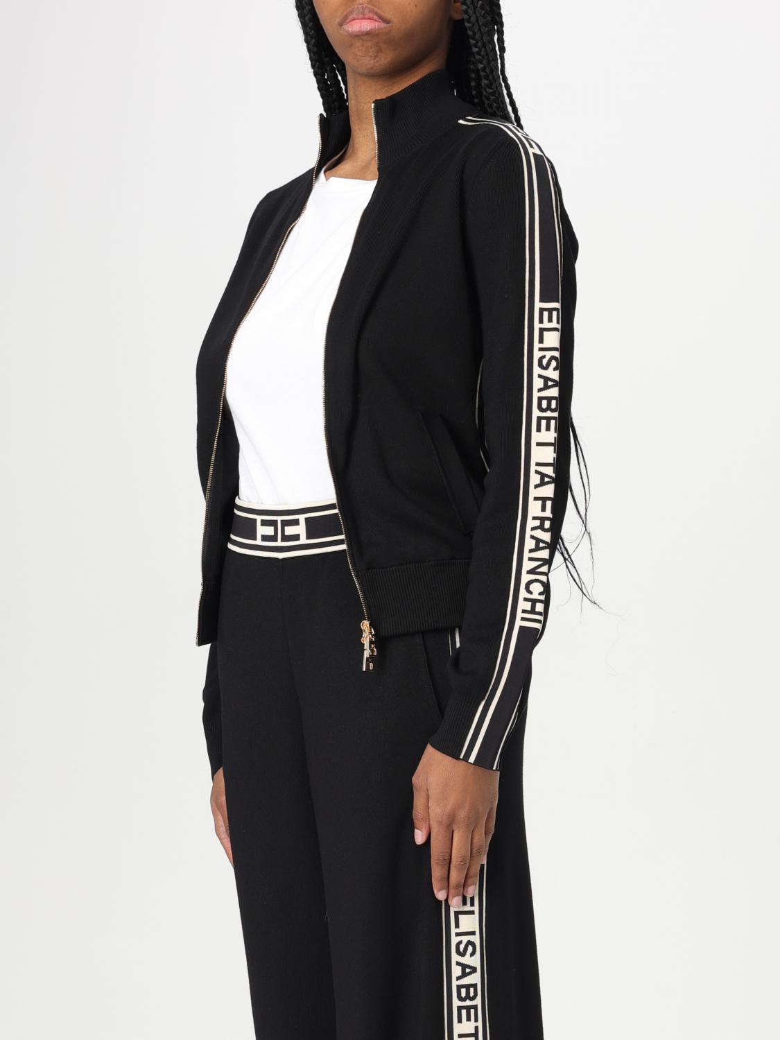 ELISABETTA FRANCHI SWEATSHIRT: Pullover damen Elisabetta Franchi, Schwarz - Img 4