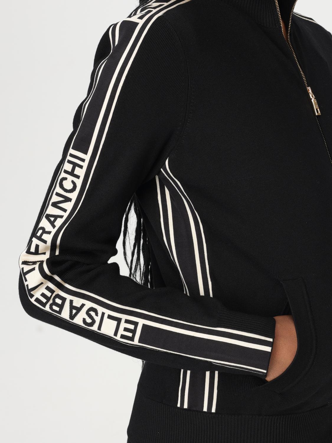 ELISABETTA FRANCHI SWEATSHIRT: Pullover damen Elisabetta Franchi, Schwarz - Img 5