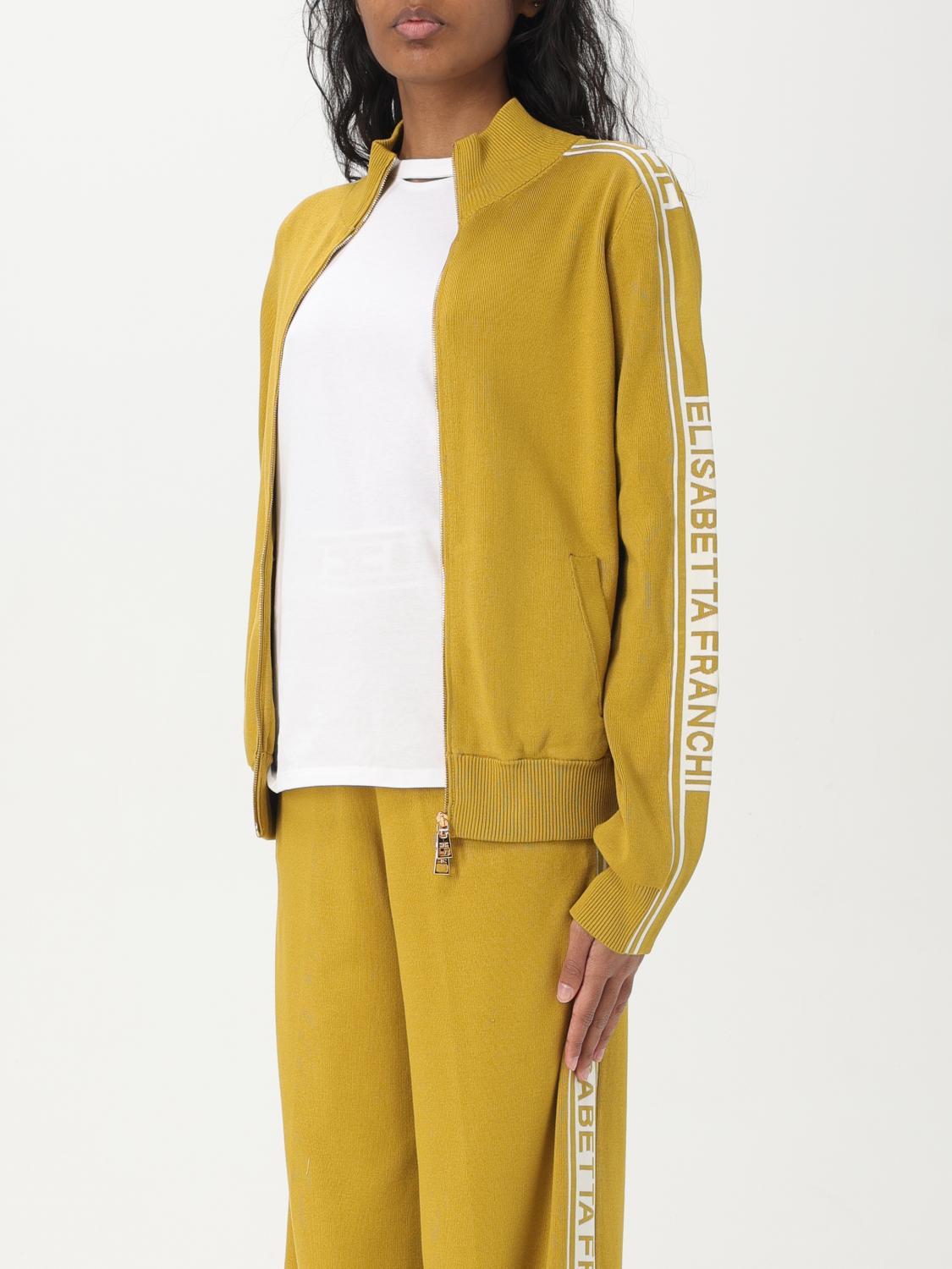 ELISABETTA FRANCHI SUDADERA: Jersey mujer Elisabetta Franchi, Amarillo - Img 4